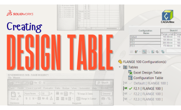 SOLIDWORKS Design Table Explained | Create Multiple Configurations